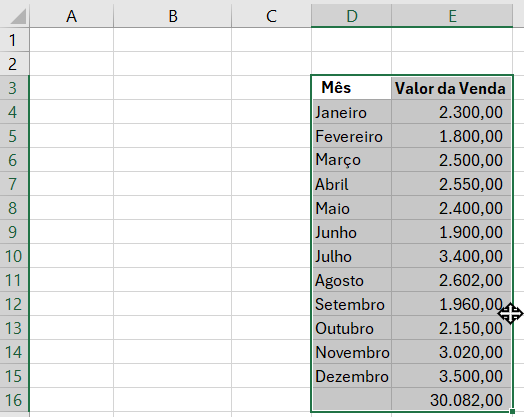 Excel Mover Dados